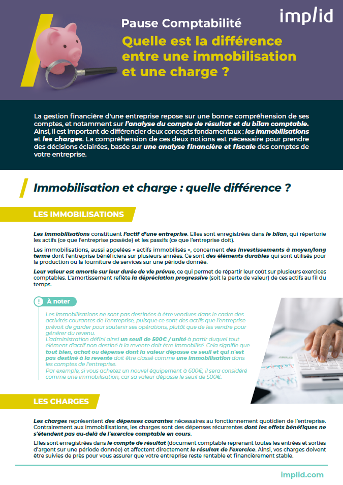 Différence-immobilisation-charge