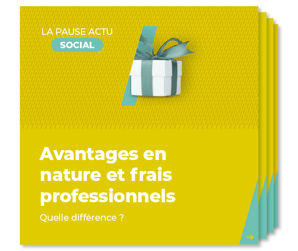 Mockup Slide Pause Actu septembre 2025 - Avantages en nature et frais professionnels